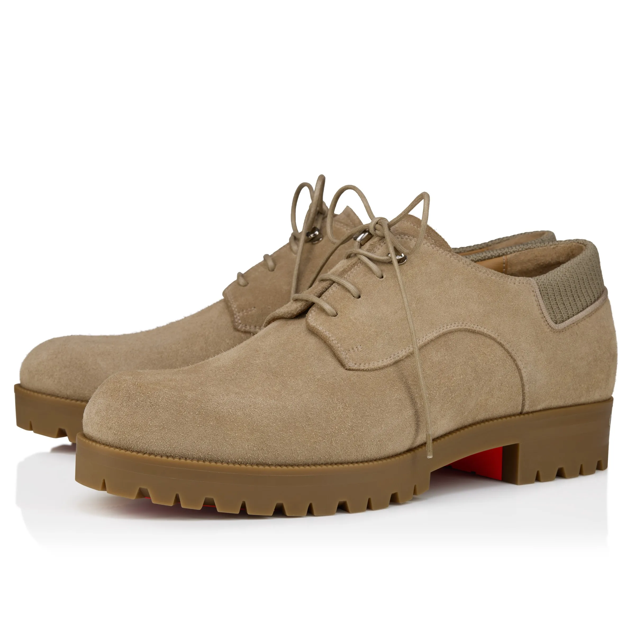 Christian Louboutin Cavafield – Derbies – Reversed calf leather – Saharienne – Men - Gifts - front view